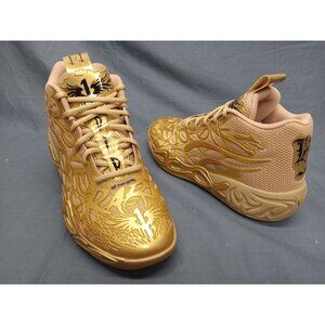 Puma Boys MB.04 Sneakers Golden Child JR Edittion Gold Size 7 NEW NO BOX!